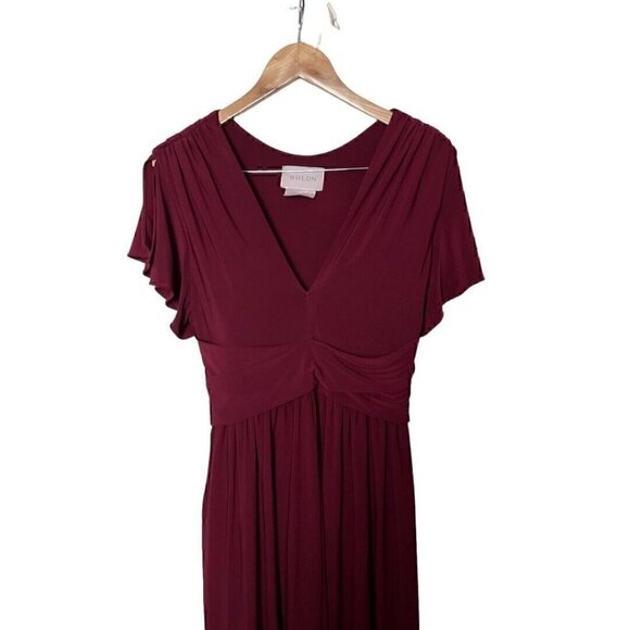 BHLDN Burgundy Maxi Dress - Picture 3 of 6